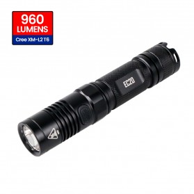 Nitecore Senter LED Cree XM-L2 T6 960 Lumens - EC20 - Black