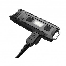 NITECORE Thumb LEO Senter LED USB Rechargeable 45 Lumens UV Light - Black - 3