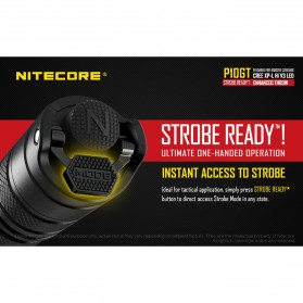 NITECORE P10GT Senter LED CREE XP-L HI V3 900 Lumens - Black - 6