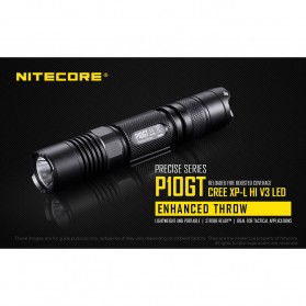 NITECORE P10GT Senter LED CREE XP-L HI V3 900 Lumens - Black - 9