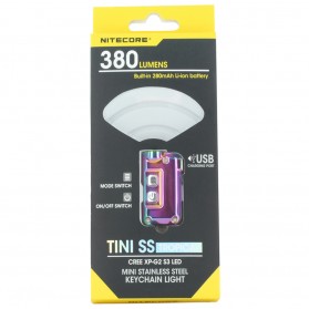 NITECORE Tini SS Tropical Senter LED CREE XP-G2 S3 380 Lumens - Multi-Color - 9