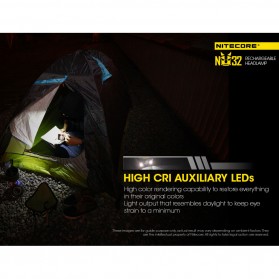 NITECORE NU32 Headlamp Chargerable CREE XP-G3 S3 550 Lumens - Black - 6