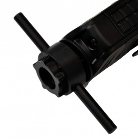 Nitecore Bezel Case Aksesoris Senter LED Stainless Steel For Nitecore P18 - Black - 2