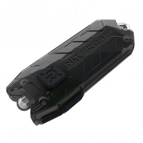 NITECORE Tiny Series USB Rechargeable Keychain Light 55 Lumens - Tube V2.0 - Black