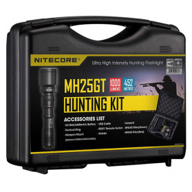 NITECORE MH25GTS Hunting Kit Senter LED CREE XHP35 HD 1800 LUMENS - Black