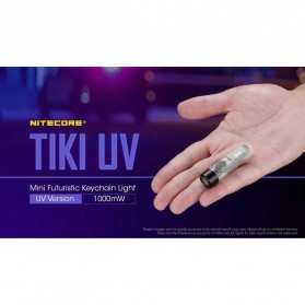 Nitecore TIKI UV Mini Senter 365nm 1000mW - Transparent - 2