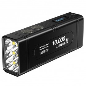 NITECORE Senter LED CREE XHP35 HD Low Temperature 10000lm - TM10K LTP - Black