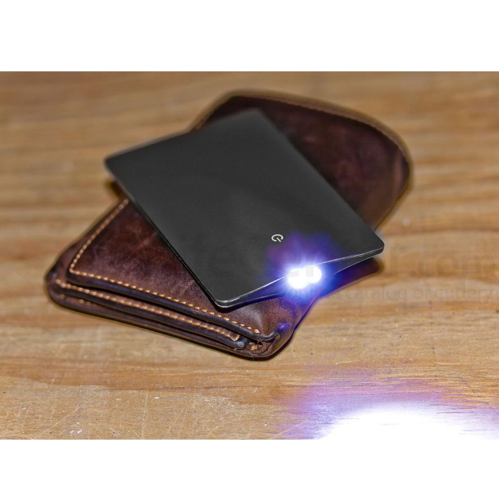 Sinclair Credit Card Size LED Flashlight Black