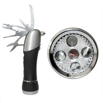 8 in 1 Torch Multi-function Army Knife Tool Set w ith Car