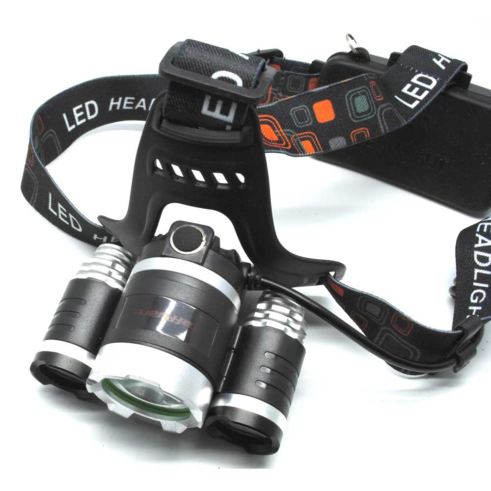 TaffLED Power Headlamp 3 LED 5000 Lumens Cree XM-L - T6 HD
