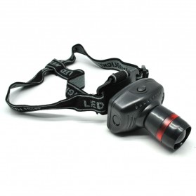 Light Glare Headlamp Telescopic Zoom Outdoor 3W - Black - 1