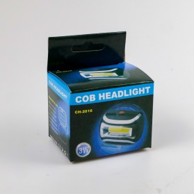 TaffLED Headlamp Flashlight Waterproof LED 3 Modes COB Headlight - CH-2016 - Black - 9