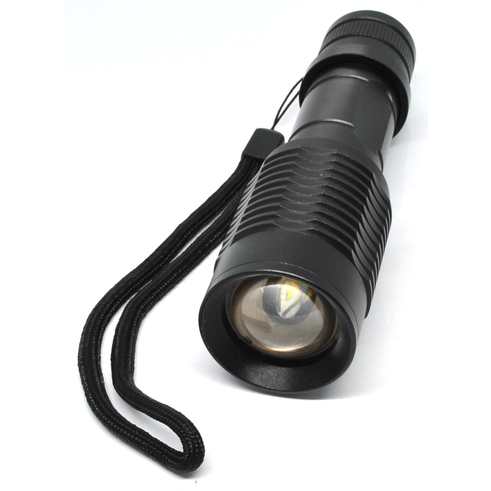 Taffware Senter LED 1000 Lumens Zoomable Flashlight 