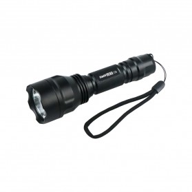 TaffLED Senter LED Flashlight Waterproof Cree Q5 3800 Lumens - C8 - Black