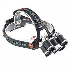 TaffLED Headlamp Cree XM-L 1T6+4XPE 1600 Lumens - LDL5T - Black - 6