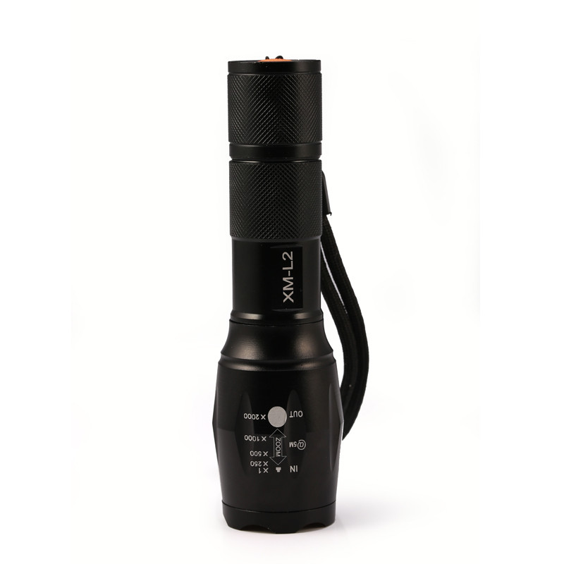 Senter LED E17 Tactical CREE XM-L2 8000 Lumens dengan Baterai 18650