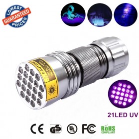 AloneFire Senter LED Mini Ultraviolet 400nm - Silver - 1