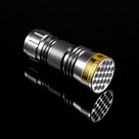 AloneFire Senter LED Mini Ultraviolet 400nm - Silver - 2