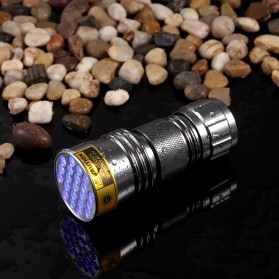 AloneFire Senter LED Mini Ultraviolet 400nm - Silver - 4