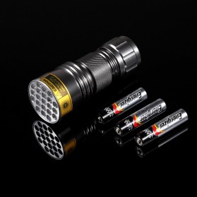AloneFire Senter LED Mini Ultraviolet 400nm - Silver - 6