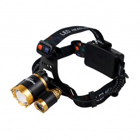 TaffLED Senter Headlamp Cree XM-L 3T6 10000 Lumens - IHT425H1 - Golden