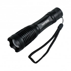 TaffLED Senter LED Tactical Cree XM-L T6 8000 Lumens - F18 - Black