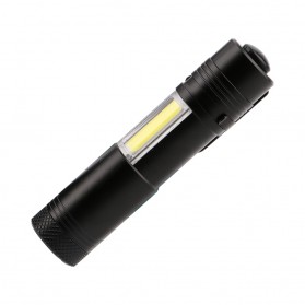 TaffLED Senter LED XPE + COB Outdoor Flashlight 800 Lumens - C02 - Black - 2
