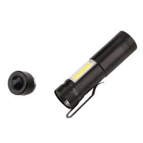 TaffLED Senter LED XPE + COB Outdoor Flashlight 800 Lumens - C02 - Black - 5