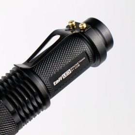 TaffLED Senter LED 3800 Lumens Waterproof Pocketman COB Zoomable - P1 - Black - 6