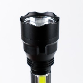 TaffLED Senter LED Torch Multifungsi Cree XM-L T6 + COB 3800 Lumens - C8 - Black - 3