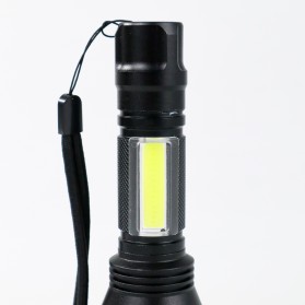 TaffLED Senter LED Torch Multifungsi Cree XM-L T6 + COB 3800 Lumens - C8 - Black - 4