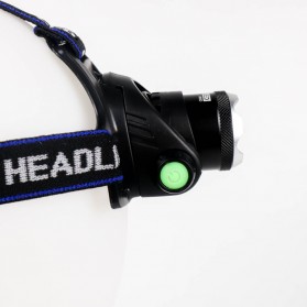TaffLED High Power Headlamp LED Cree XML T6 + Charger - 568D - Black - 6