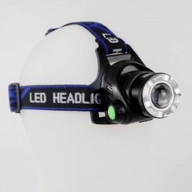 TaffLED High Power Headlamp LED Cree XML T6 + Charger - 568D - Black - 9