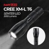 TaffLED Paket Senter LED Cree XM-L T6 2000 Lumens + Baterai 18650 + Charger - E17 - Black