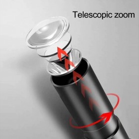 TaffLED Senter LED Mini Rechargable Telescopic Zoom XPE - 3187 - Black - 5