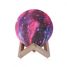 Coquimbo Lampu Tidur 3D Printed Moon Night Light Table Rechargeable Lamp 7 Color 8CM - 3DPSL