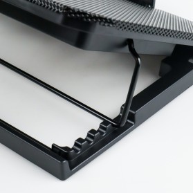 Taffware MC Cooling Pad Laptop 2 Fan Fixed Speed - Q100 - Black - 6