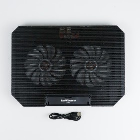 Taffware MC Cooling Pad Laptop 2 Fan Fixed Speed - Q100 - Black - 9