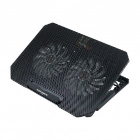 Taffware Cooling Pad Laptop 2 Fan Adjustable Speed - Q100 - Black