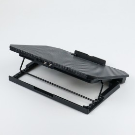 Taffware Cooling Pad Laptop 2 Fan Adjustable Speed - Q100 - Black - 3