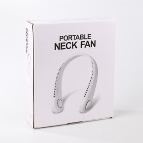 SOMEG Kipas Angin Leher Portable Sports Leafless Neck Fan USB - M8 - White - 8