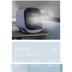 OLOEY Kipas Cooler Pendingin Ruangan Mini Air Conditioner AC Arctic 300ml - M201 - Green - 6