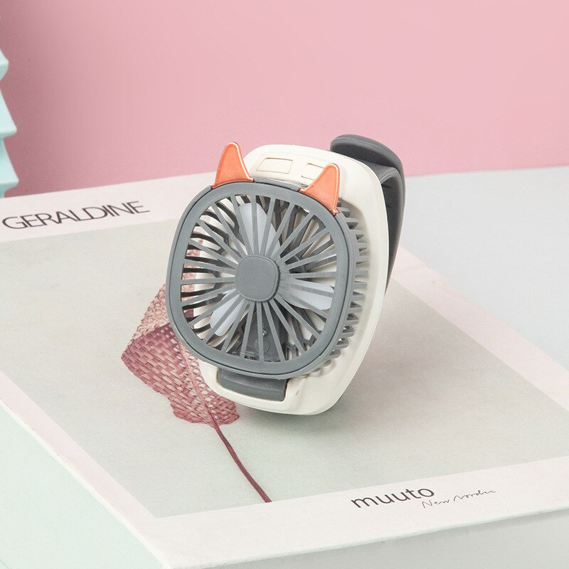 HUANJI Kipas Angin Jam Tangan Portable Fan S40 Blue