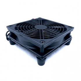 SXDOOL Router CPU Fan Cooler Cooling Case DIY USB 120mm with Controller - SX120 - Black - 3