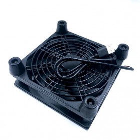 SXDOOL Router CPU Fan Cooler Cooling Case DIY USB 120mm with Controller - SX120 - Black - 5