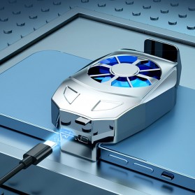 Willkey Smartphone Cooling Fan Kipas Pendingin Radiator Heat Sink Micro USB - L02 - Silver - 3