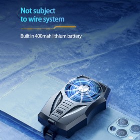 Lamorniea Smartphone Cooling Fan Kipas Pendingin Radiator Heat Sink Rechargeable - GT05 - Black - 2