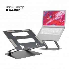 LIEVE Laptop Stand Aluminium Foldable Adjustable Non-Slip 11-15.6 Inch  - SLS1011 - Silver