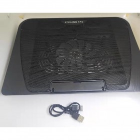 NAJU Notebook Cooler Pad Laptop Ultra Thin Radiator Cooling Base - N151 - Black - 7