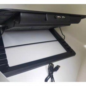 NAJU Notebook Cooler Pad Laptop Ultra Thin Radiator Cooling Base - N151 - Black - 9